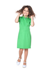 Fototapeta premium curly little girl