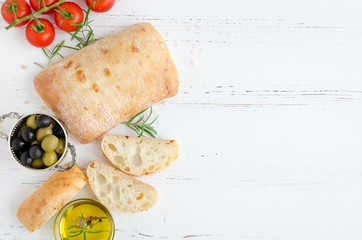 Italian ciabatta bread