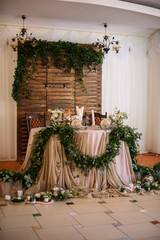 Perfect wedding decorations for special occasion. Soft focus