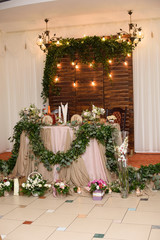 Perfect wedding decorations for special occasion. Soft focus
