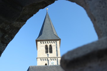 Fototapeta na wymiar Kirchturm Randersacker