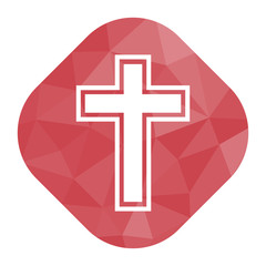 geometrischer Icon - Kreuz christlich