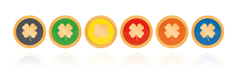 Kleeblatt - Bronze Buttons