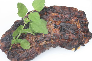 Gyrosbraten gegrillt