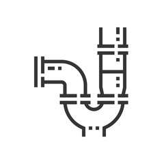 Water pipe icon