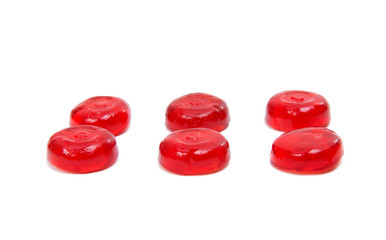 Red jelly candies