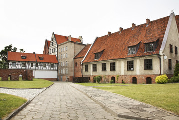 View of old Elblag. Warmian-Masurian voivodeship. Poland