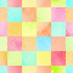 abstract  colorful watercolor squares background