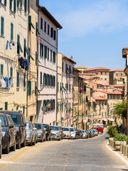 historic center of Portoferraio, Elba island, tuscany, italy