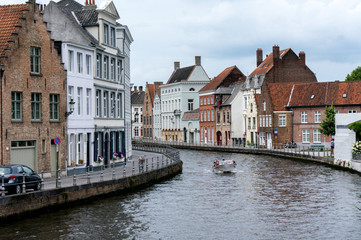 Naklejka premium Kanały w Brugii