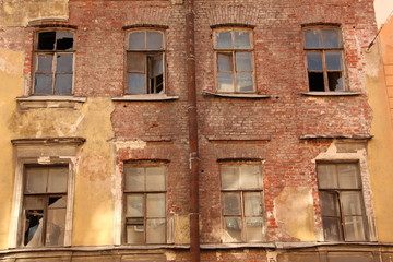 Windows of an old house