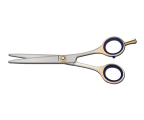 isolated scissors  for cutting hair on a white background