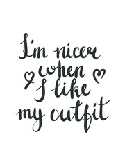 Hand letterring fashion text