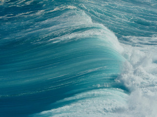 Forte houle, vague, vue de dessus, La Réunion, série