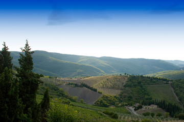 Obraz premium Rosignano, Castiglioncello, Tuscany, Italy. White sands beach in Rosignano and blue sky and waves and beaches, Pietro bianca.