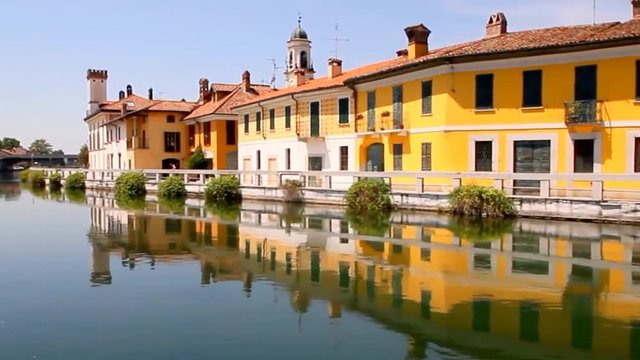 NAVIGLIO GRANDE A GAGGIANO MILANO LOMBARDIA ITALIA ITALY