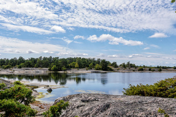 Obraz na płótnie Canvas A Beautiful bay in st Anna's archipelago, sweden