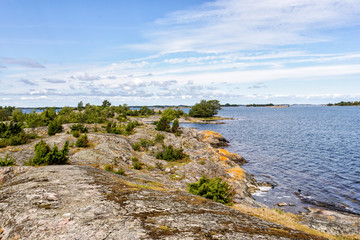 Fototapeta na wymiar View of St Anna's archipelago in The Baltic Sea, Sweden
