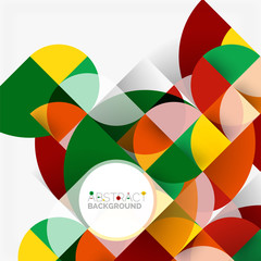 Fototapeta premium Modern geometrical abstract background circles