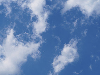 Obraz premium blue sky white clouds background