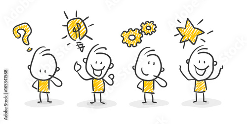 Strichfiguren / Strichmännchen: Business, Strategie. (Nr. 40)