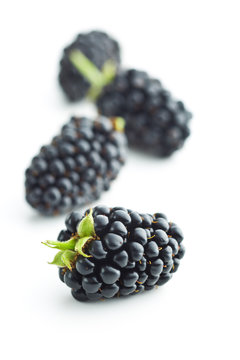 Tasty ripe blackberry.