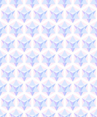 Seamless three-dimensional pattern of triangles. Geometric texture.