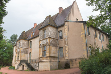 Fototapeta na wymiar Cluny abbey in France, Burgundy, abbatial palace 