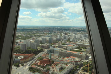 Fototapeta na wymiar Berlin panorama streets view
