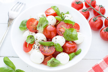 Caprese salad. Close up