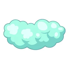Deurstickers Medium cloud icon, cartoon style © ylivdesign