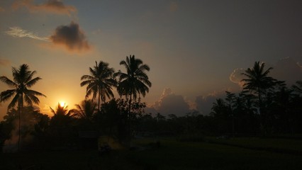 Fototapeta na wymiar Sonnenuntergang auf Bali