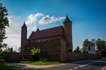Renaissance fortified church in Brochow, Mazovia, Poland