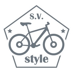 SV bike style logo, simple style