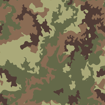 Camouflage pattern background seamless illustration. Military camouflage 