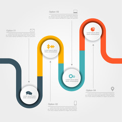 Infographic design template with place for your data. Vector illustration.