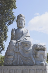 Obraz premium Stone statue of buddha