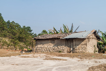 Poor rural house near La Campa village, Honduras