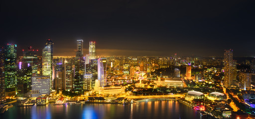 Fototapeta na wymiar Singapore skyline background