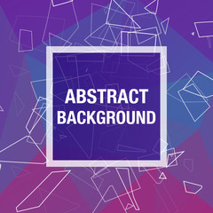 Abstract explosion banner. Lines and Dots Connection. Triangle banner. Vector illustration.