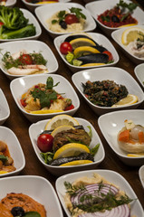 Various graves, appetizers