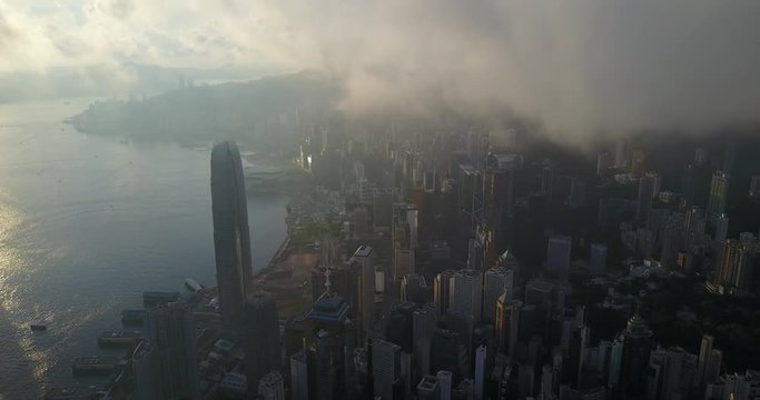 Hong kong aerial 4k video