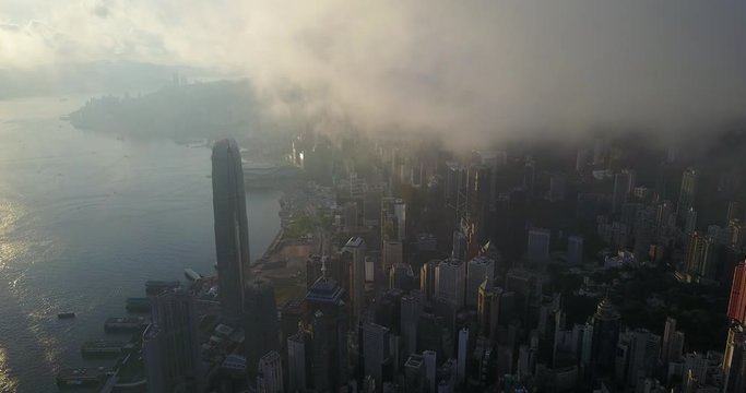 Hong kong aerial 4k video