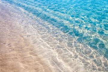 Foto op Plexiglas Seven Mile Beach, Grand Cayman Caribisch strand en helderblauwe oceaan