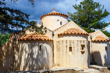 The church Panagia Kera in the village Kritsa, Crete, Greece