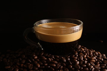 Coffee glass Grains