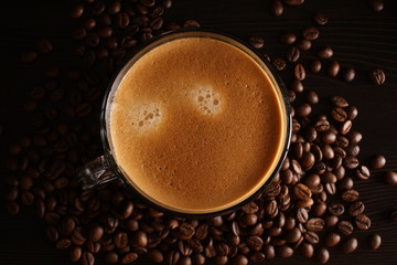 Coffee glass Grains