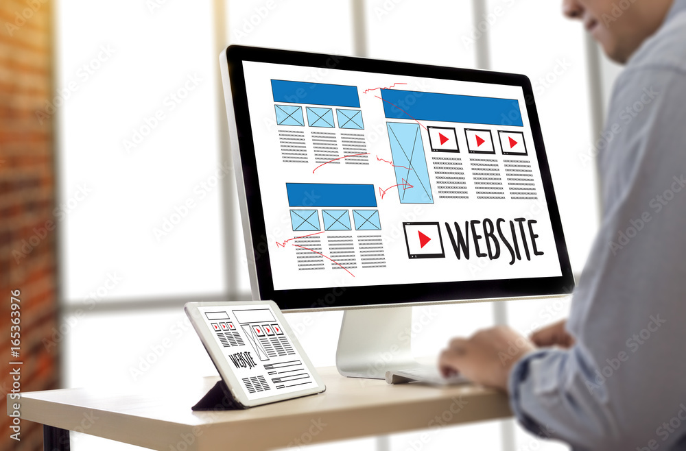 Poster web design layout sketch drawing software media www and graphic layout website development project