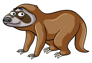 Obraz na płótnie Canvas Sloth with sad face
