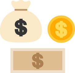 ドルのシンプルなアイコン